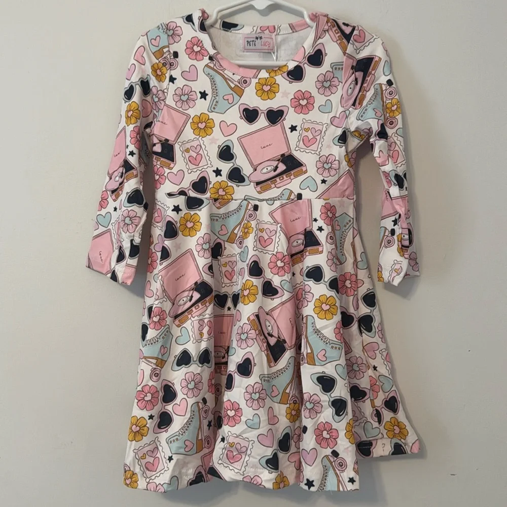 Pete and Lucy Retro Lovin Toddler Girl Dress Size‎ 2T